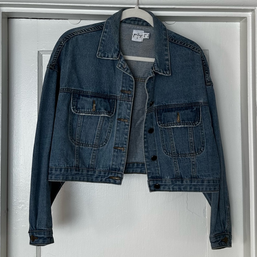 Princess Polly Cropped Denim Jacket